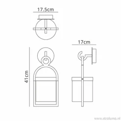 Straluma Buitenlantaarn-wandlamp antraciet IP54><noscript><img width=