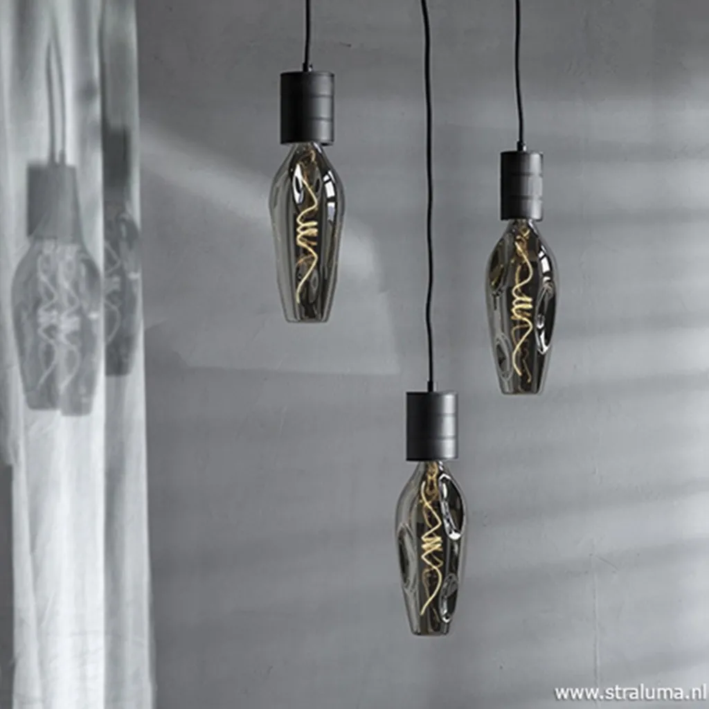 Straluma Calex Barcelona lichtbron titanium 4w e27> Woonkamerlampen|Slaapkamerlampen