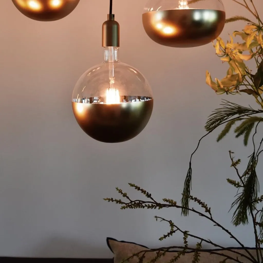 Straluma Calex globe e27 125 kopspiegel goud dimbaar> Calex|Lifestyle Verlichting