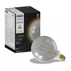 Straluma Calex Smart Home E27 Globe LED filament smoke G125> Smart lampen|Calex
