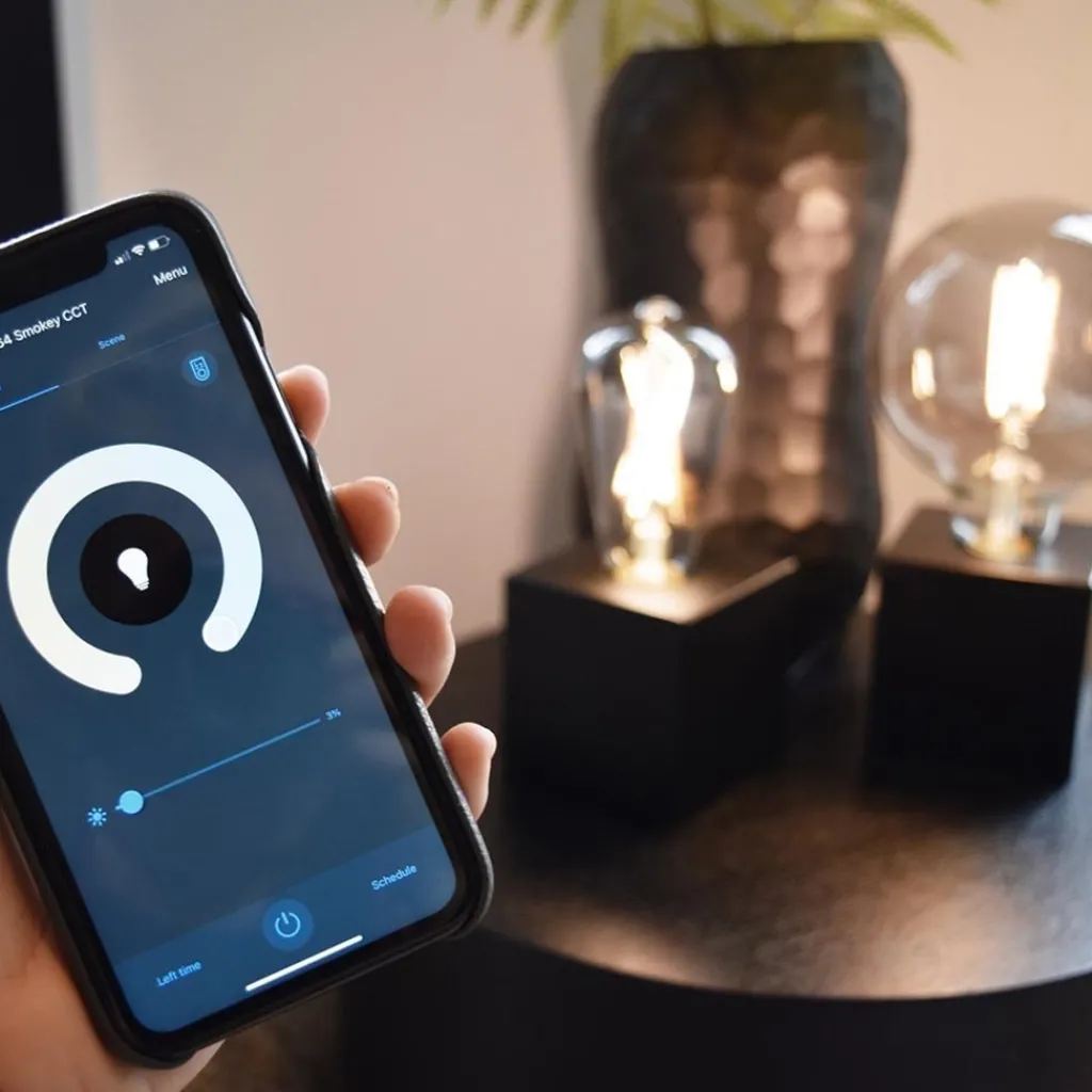 Straluma Calex Smart Home E27 Globe LED filament smoke G125> Smart lampen|Calex