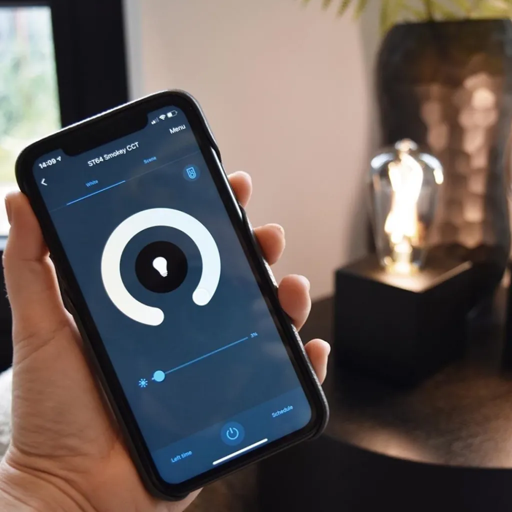 Straluma Calex Smart Home E27 LED filament smoke ST64> Smart lampen|Calex