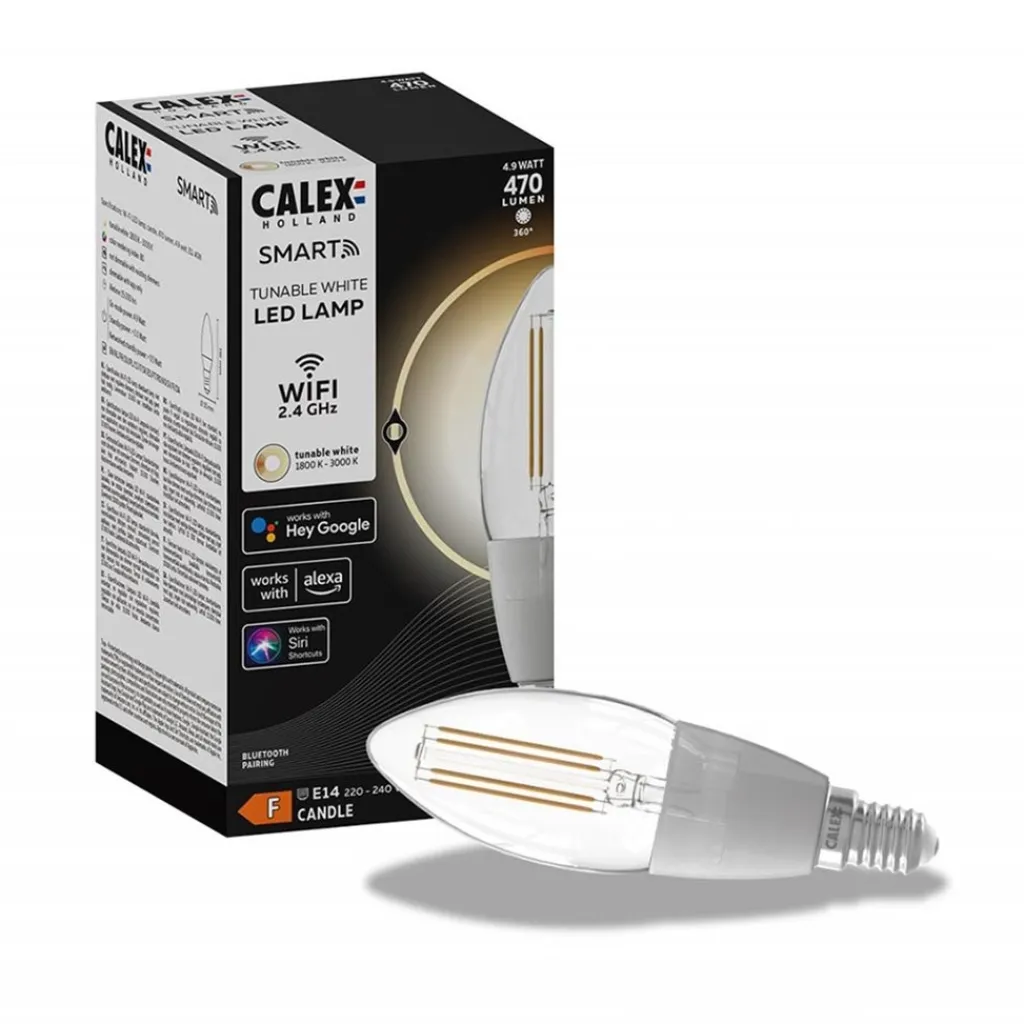 Straluma Calex Smart Home E14 LED filament helder kaars> Smart lampen|Calex