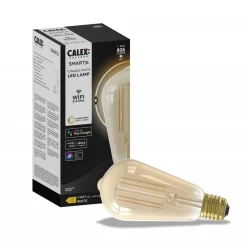 Straluma Calex Smart Home E27 LED filament goud ST64> Smart lampen|Calex
