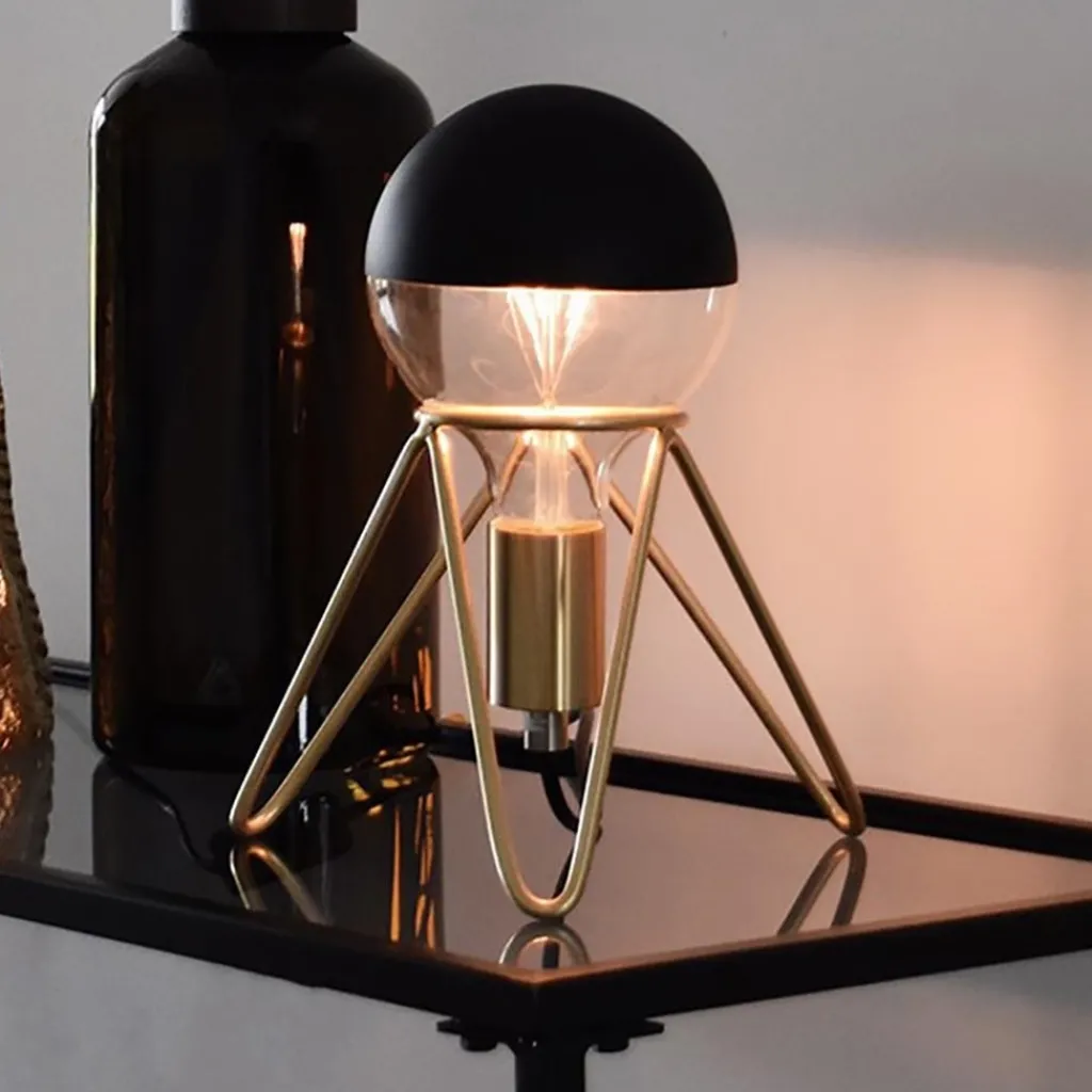 Straluma Calex tafelarmatuur driepoot goud E27> Tafellampen|Calex