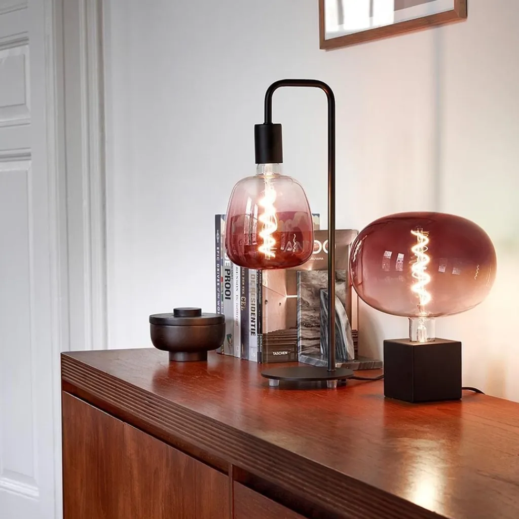 Straluma Calex tafellamp U-Line mat zwart exclusief lichtbron> Tafellampen|Calex