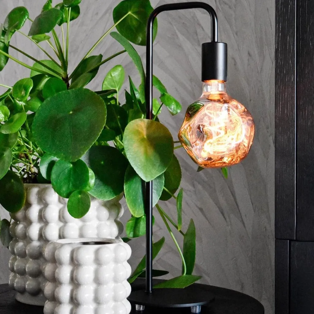 Straluma Calex tafellamp U-Line mat zwart exclusief lichtbron> Tafellampen|Calex