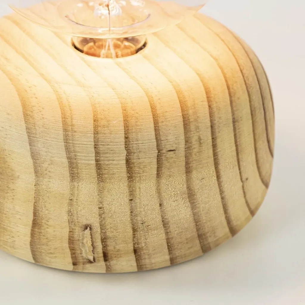 Straluma Calex tafellamp Wood FSC rond> Tafellampen|Calex