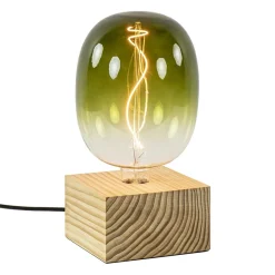 Straluma Calex tafellamp Wood FSC vierkant> Tafellampen|Calex