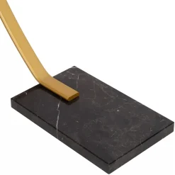 Straluma Chique LED vloerlamp goud met zwart marmer></noscript> Vloerlampen|Booglampen