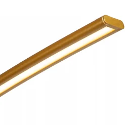 Straluma Chique LED vloerlamp goud met zwart marmer></noscript> Vloerlampen|Booglampen