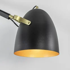 Straluma Chique plafondlamp zwart met goud verstelbaar><noscript><img width=
