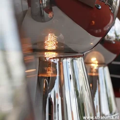 Straluma Chique tafellamp donker chroom pion XL> Woonkamerlampen|Slaapkamerlampen