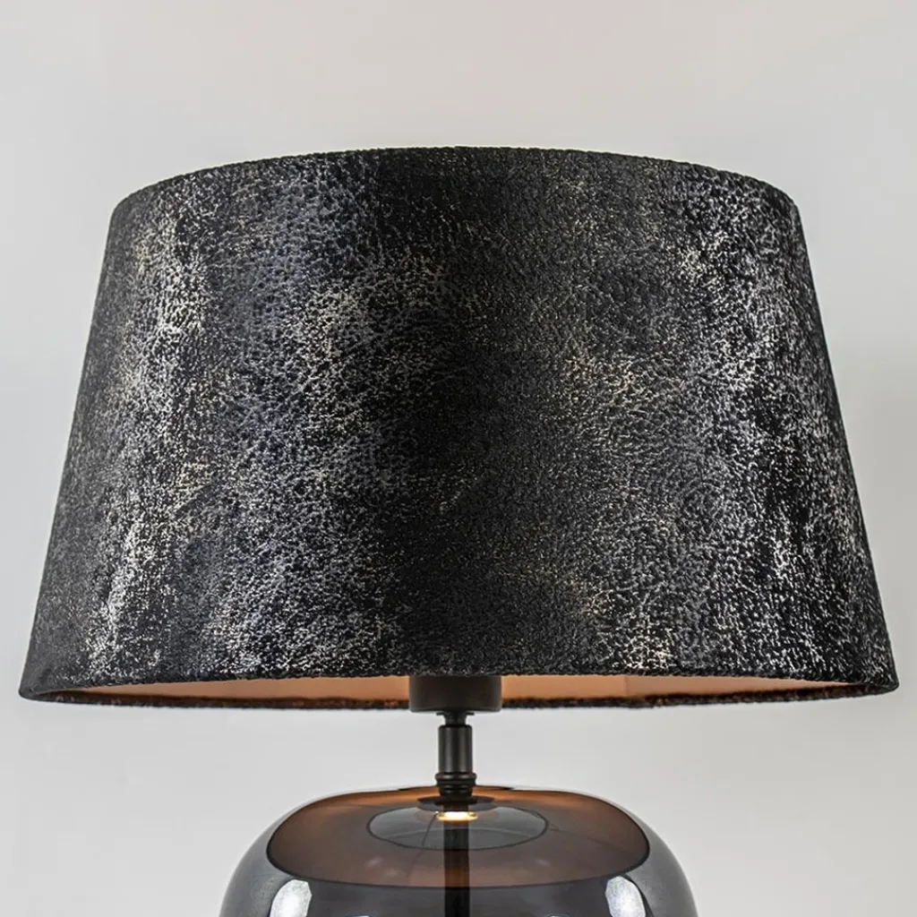 Straluma Chique tafellamp zwart/goud met kap> Tafellampen|Schemerlampen