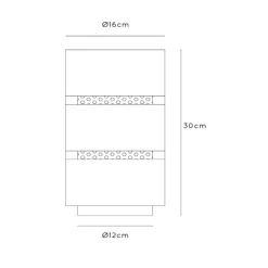 Straluma Cilinder tafellamp zwart metaal met goud><noscript><img width=