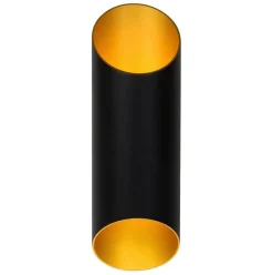 Straluma Cilinder wandlamp zwart goud up+down><noscript><img width=