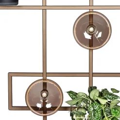Straluma Decoratief metalen wandrek inclusief potten> Wandlampen|Botanische Verlichting