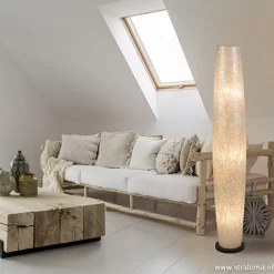 Straluma Decoratieve schelpen vloerlamp zuil><noscript><img width=