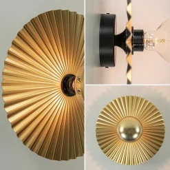 Straluma Decoratieve wand/plafondlamp goud met zwart><noscript><img width=