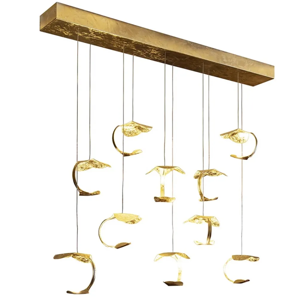 Straluma Design eettafelhanglamp 10-lichts goldleaf> Hanglampen|Eettafellampen