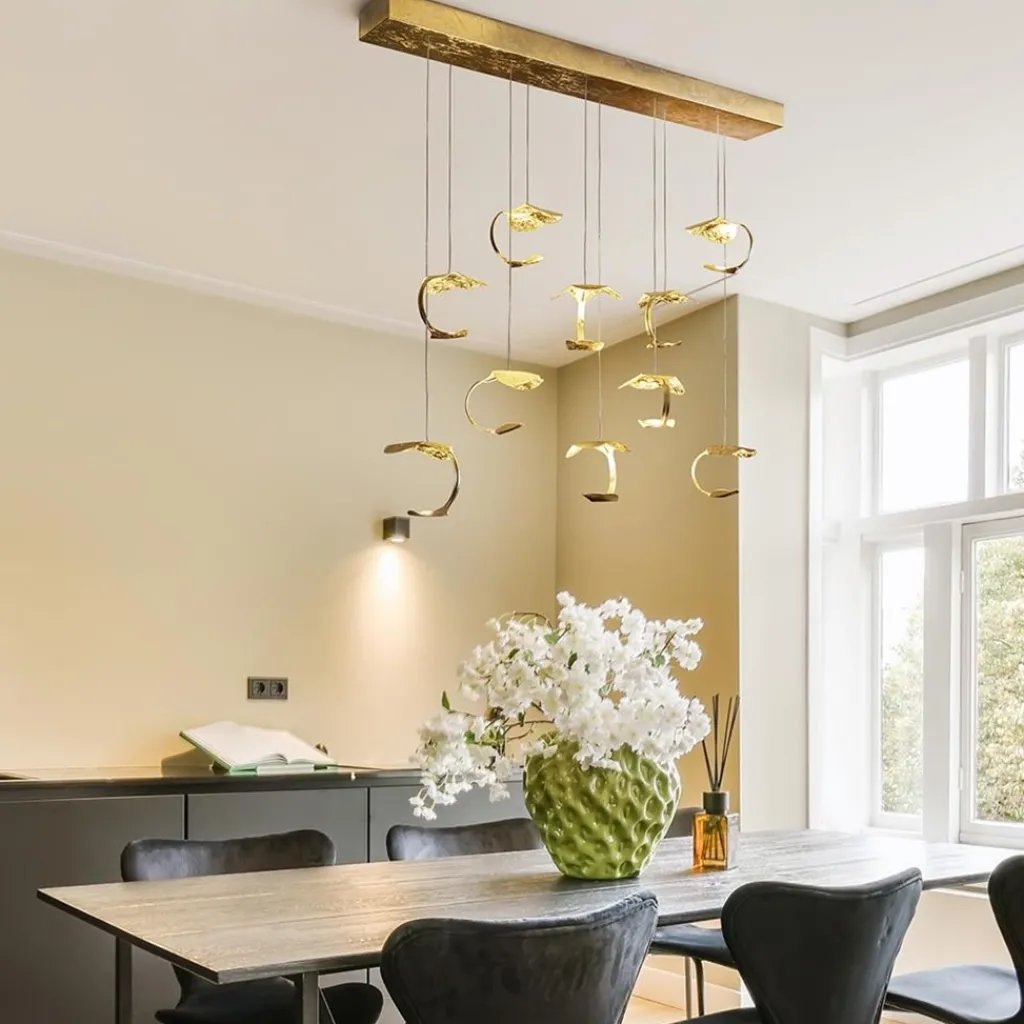 Straluma Design eettafelhanglamp 10-lichts goldleaf> Hanglampen|Eettafellampen