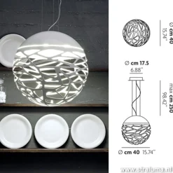 Straluma Design hanglamp Kelly bol wit> Eettafellampen|Videverlichting