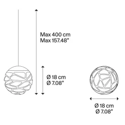Straluma Design hanglamp Kelly cluster LED zwart> Hanglampen|Videverlichting