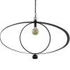 Straluma Design hanglamp textured black ovaal> Hanglampen|Eettafellampen