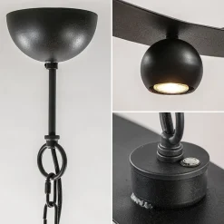 Straluma Design hanglamp textured black ovaal></noscript> Hanglampen|Eettafellampen