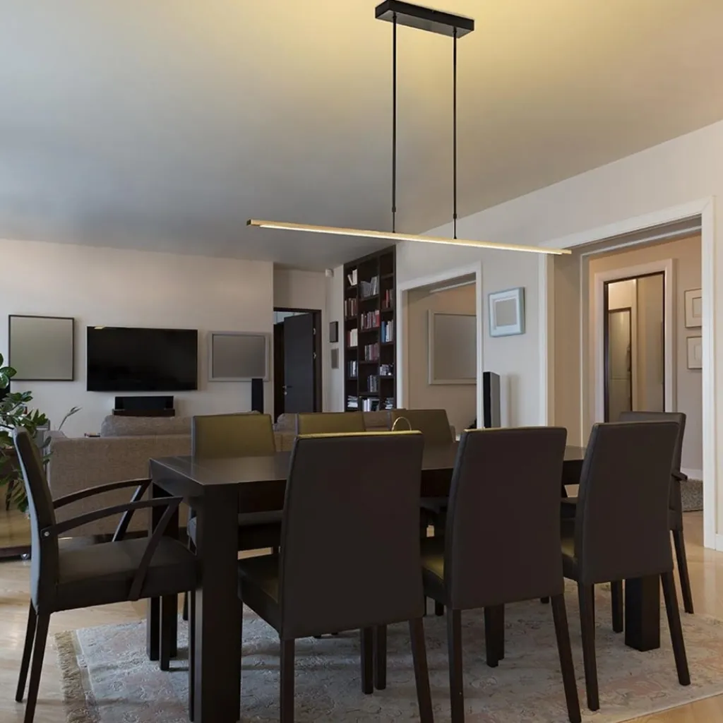 Straluma Design LED hanglamp aluminium mat zwart/mat goud> Hanglampen|Eettafellampen