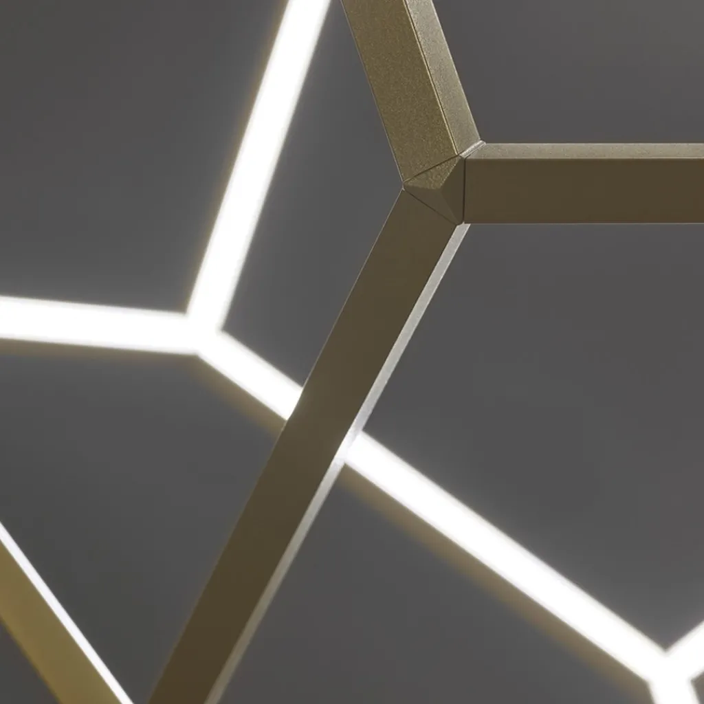 Straluma Design LED hanglamp goud 80x100 cm> Hanglampen|Eettafellampen