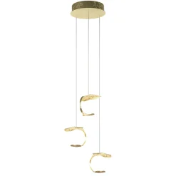 Straluma Design LED hanglamp 3-lichts rond goldleaf> Hanglampen|LED Hanglampen