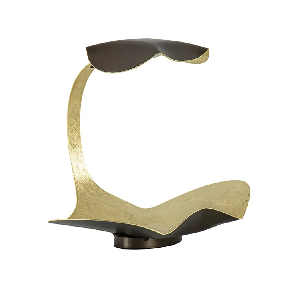 Straluma Design LED Tafellamp brons met goldleaf> Tafellampen|LED Tafellampen