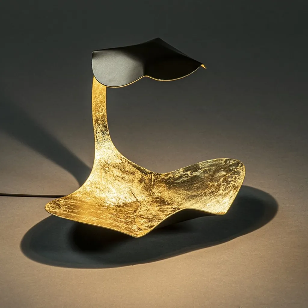 Straluma Design LED Tafellamp brons met goldleaf> Tafellampen|LED Tafellampen