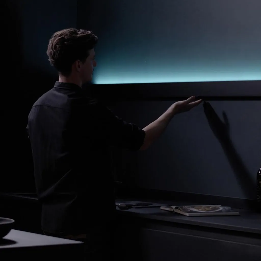 Straluma Design LED wandlamp zwart met Gesture Control 180 cm> Wandlampen|LED Wandlampen