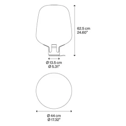 Straluma Design tafellamp Flar large terra/turqoise><noscript><img width=