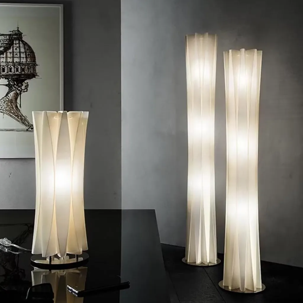 Straluma Design vloerlamp Bach inclusief dimmer licht goud> Vloerlampen|Design Verlichting