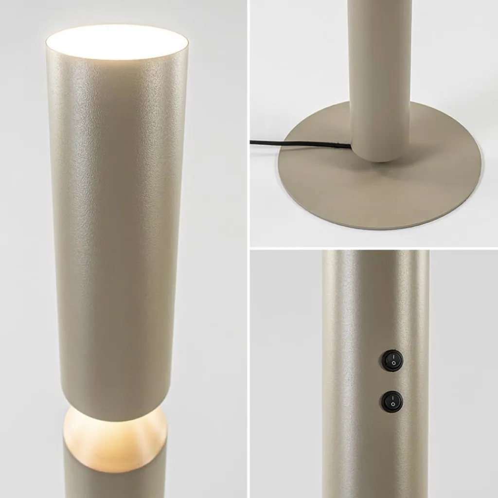 Straluma Design vloerlamp beige up+down> Vloerlampen|Design Verlichting