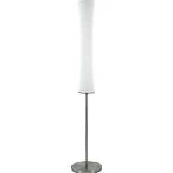 Straluma Design vloerlamp nikkel met opaal glas en uplighter> Vloerlampen|Halverlichting