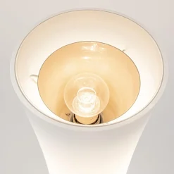 Straluma Design vloerlamp nikkel met opaal glas en uplighter></noscript> Vloerlampen|Halverlichting