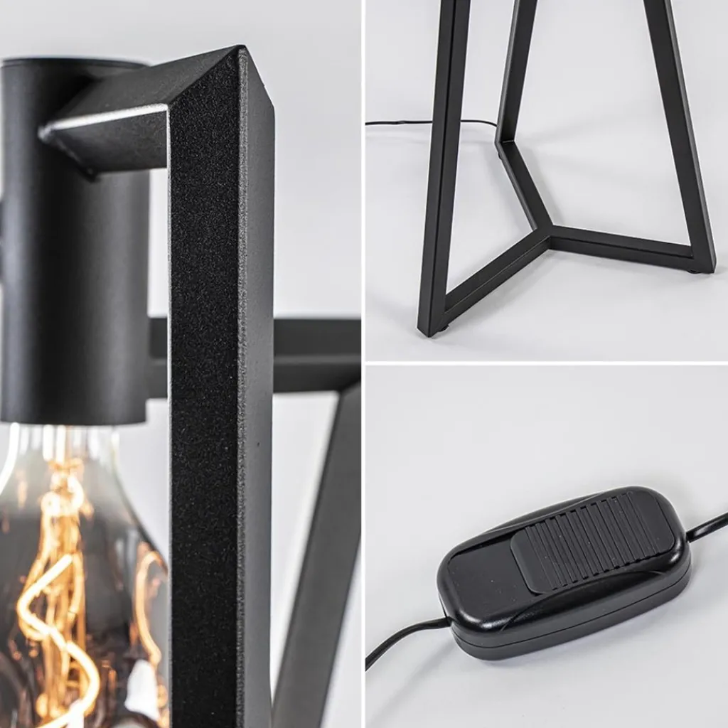 Straluma Design vloerlamp Taranto zwart metaal dimbaar> Vloerlampen|Design Verlichting