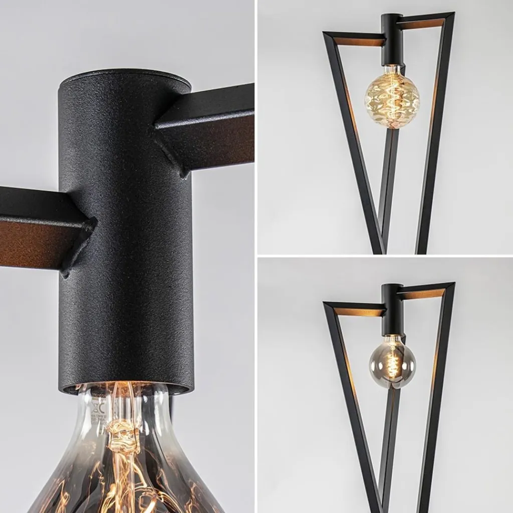 Straluma Design vloerlamp Taranto zwart metaal dimbaar> Vloerlampen|Design Verlichting