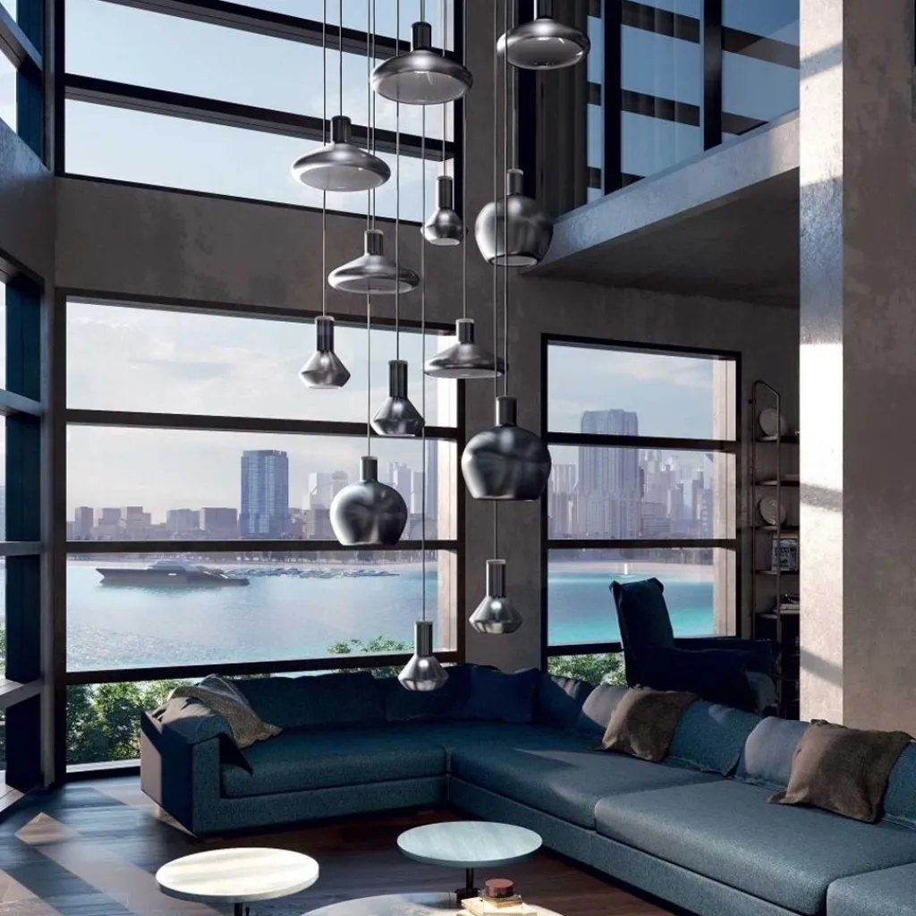 Straluma Diesel Living with Lodes hanglamp Flask A metallic black> Pendel Lampen|Keukenverlichting