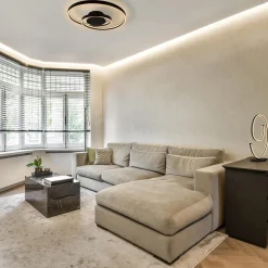 Straluma Dimbare LED tafellamp mat zwart ovaal><noscript><img width=