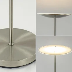 Straluma Dimbare LED uplighter vloerlamp nikkel></noscript> Vloerlampen|Uplighters