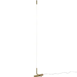 Straluma Dimbare LED vloerlamp met verstelbare kap goud> Vloerlampen|LED Vloerlampen