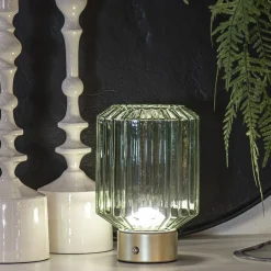 Straluma Dimbare tafellamp op batterij groen/goud></noscript> Tafellampen|Tienerkamerlampen