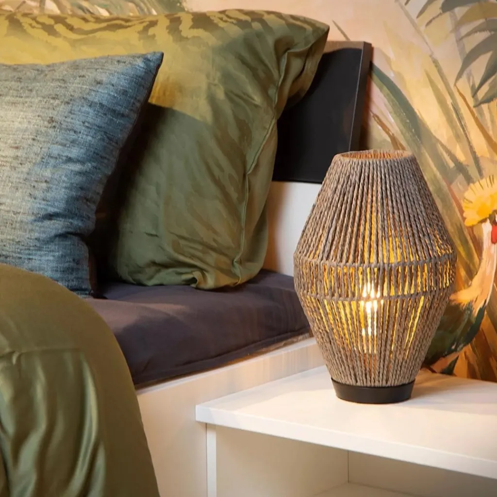 Straluma Draad tafellamp hoogwaardig papier grijs> Tafellampen|Draadlampen