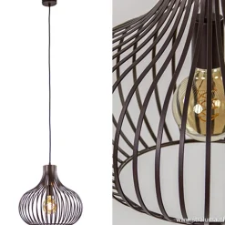 Straluma Draadhanglamp landelijk brons-bruin 38cm><noscript><img width=