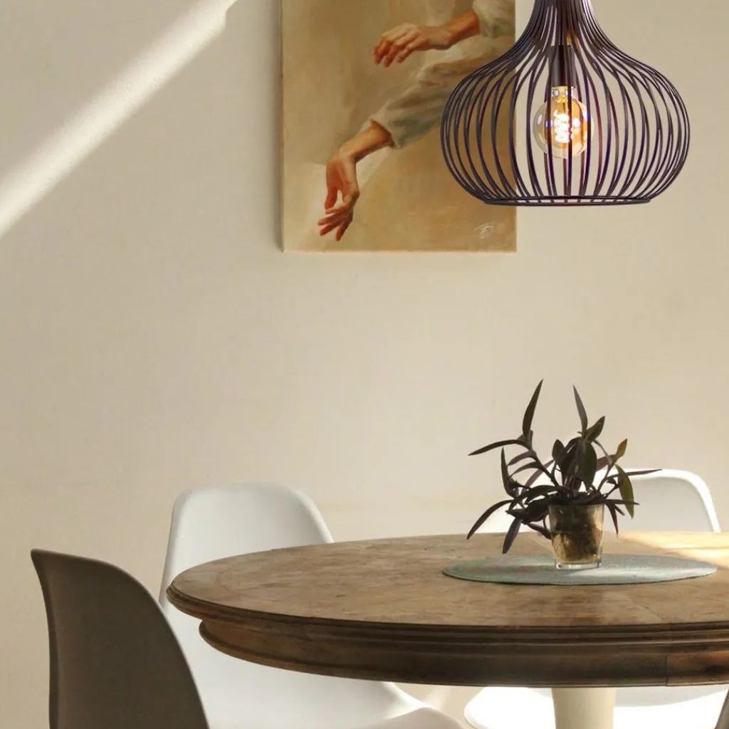 Straluma Draadhanglamp landelijk brons-bruin 38cm> Draadlampen|Pendel Lampen